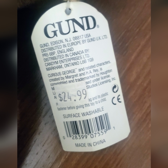 Curious George Bend and Pose by Gund Vintage y2k - Picture 5 of 8